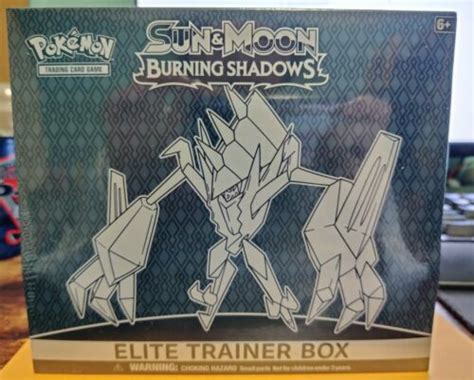 Pokemon TCG SM03 Sun Moon Burning Shadows Sealed Elite Trainer Box EBay