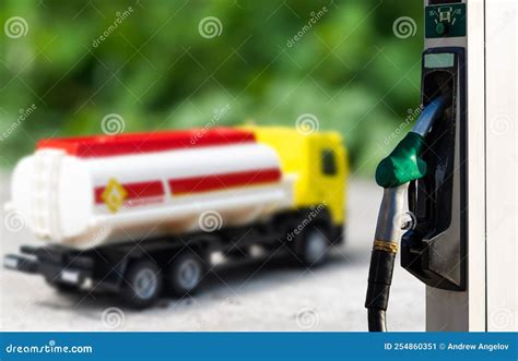 Fuel Pump at a Gas Station. Stock Image - Image of refuel, petroleum ...