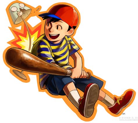 Ness From Earthbound Game Art Hq