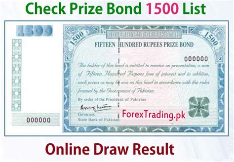 Prize Bond List All Draw Result Full