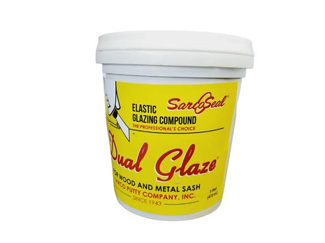Sarco Dual Glaze Putty - 1 Pint - Window Glazing Putty - Adheres to