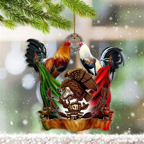 Mexico Rooster Christmas Ornaments Hanging Christmas Decor Gifts For ...