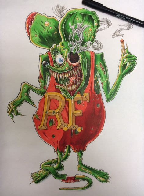 Pin By Farley Goertzen On Rat Fink Rat Fink Ed Roth Art Tattoo Drawings