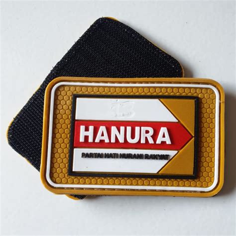 Jual patch rubber logo partai hanura/hati nurani rakyat/tempelan emblem ...