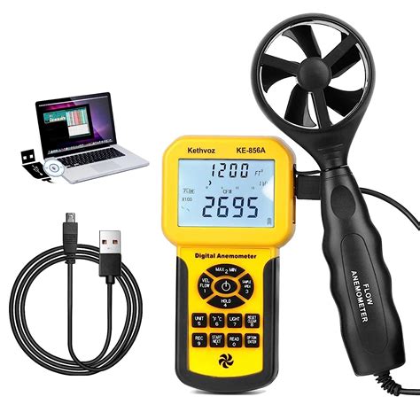 Hvac Cfm Anemometer Kethvoz Wind Speed Meter Commercial Air Flow