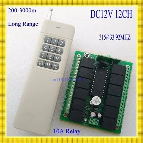 M Long Range Dc V Ch Radio Controller Rf Wireless Remote