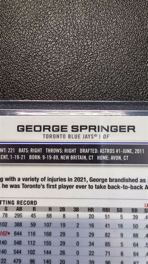 Topps Chrome Sonic George Springer Black White