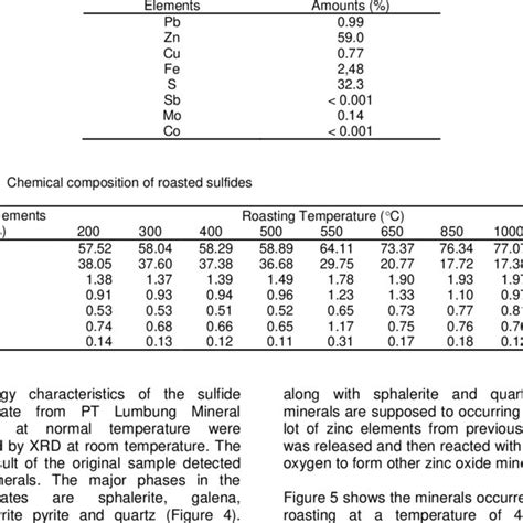 PDF The Natures Of Zinc Sulfide Concentrates And Its Behavior After