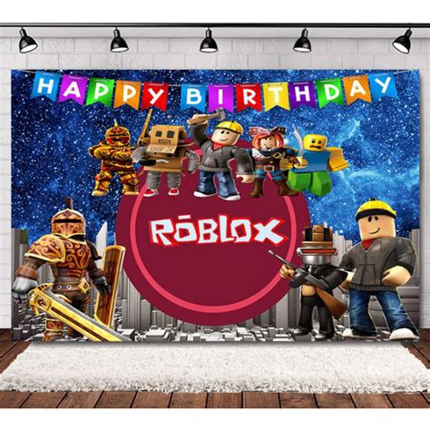 Roblox A Birthday Backdrop For Photography Background Shopee Singapore