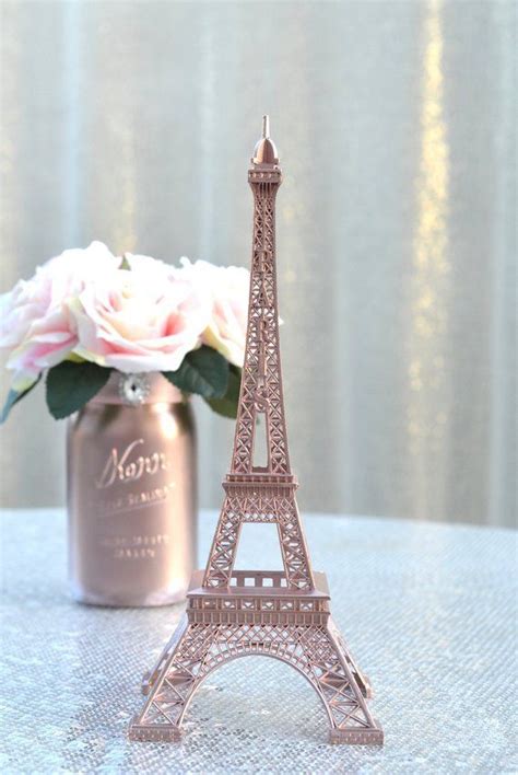 Rose Gold Eiffel Tower Centerpiece Parisians Theme Decor Paris Wedding Decor French Inspired