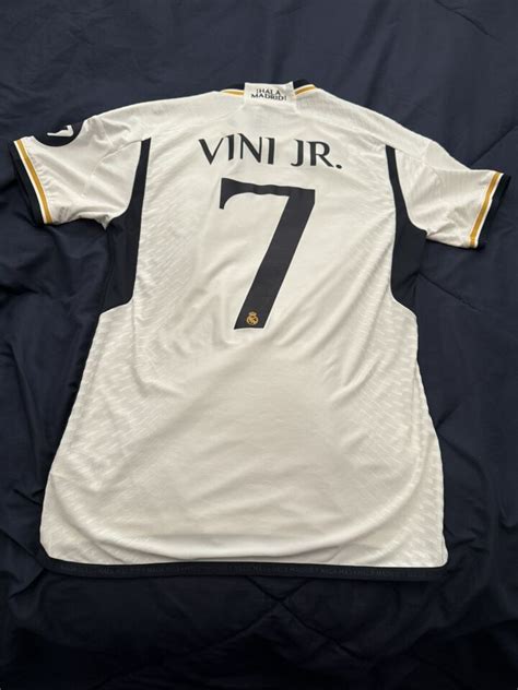 Vini Jr Real Madrid Home Adidas Heat Rdy Authentic Soccer Jersey