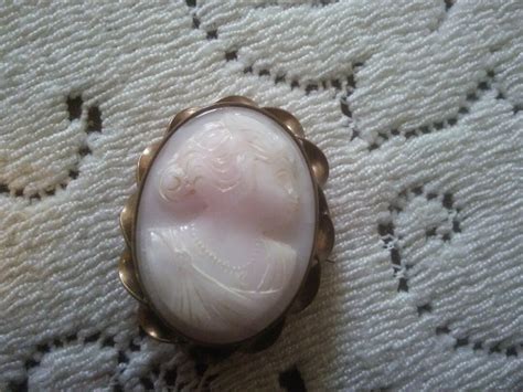 Vintage Pink Cameo Pin Vintage Pin Cameo Pin Pin Vintage Cameo Pin ...