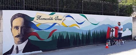 Un nuovo murales colora la città Opera dedicata a Romualdo Sassi