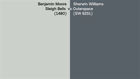 Benjamin Moore Sleigh Bells 1480 Vs Sherwin Williams Outerspace SW