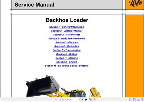 Jcb Backhoe Loader Jcb Cx Cx Cx Service Manual