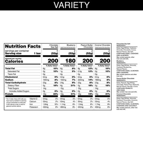 RXBAR Protein Bars Variety Pack, 10 ct - Fry’s Food Stores