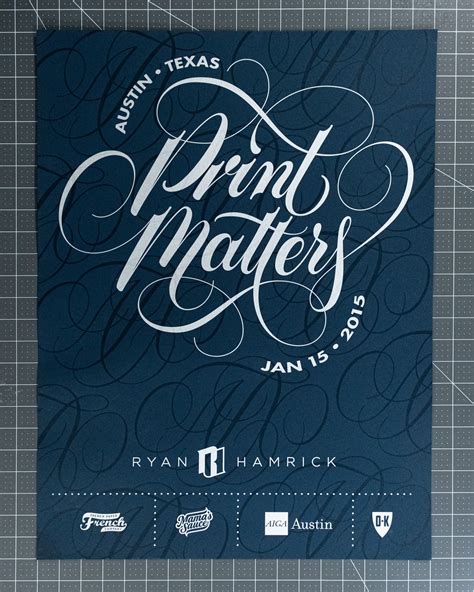 Print Matters Poster - Austin, 2015 — The Studio of Ryan Hamrick