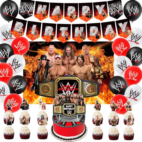 Buy Wrestling Party Supplies Birthday Birthday Party Decorations Set