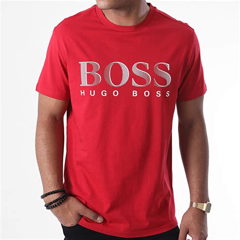 BOSS Tee Shirt 50407774 Rouge LaBoutiqueOfficielle