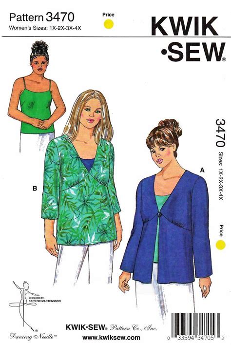 Kwik Sew Sewing Pattern Women S Plus Size X X Approx W W