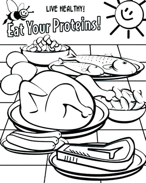 Food Pyramid Coloring Page At Getdrawings Free Download