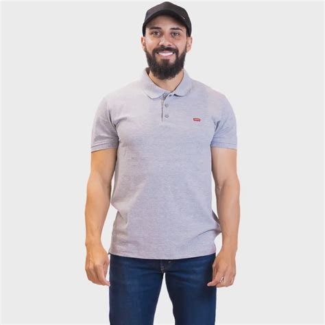 Camisa Polo Masculina Levis Housemark Cinza Lb0030007 Submarino