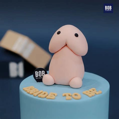 Cute Penis Bride To Be Cake