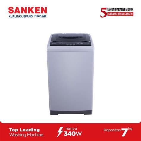 Jual SANKEN Mesin Cuci Top Loading Washing Machine 7 Kg AW S831BK