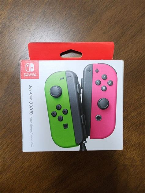 Joy-Con Nintendo Switch Original (green/pink), Video Gaming, Gaming ...