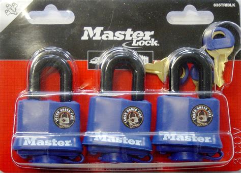 Lot de 3 cadenas à clé MASTER LOCK acier laminé l 40 mm Leroy Merlin