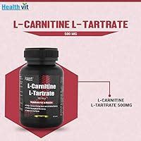 Healthvit L Carnitine L Tartrate 500 Mg Weight Loss Supplement