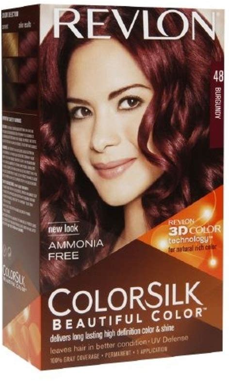 Revlon Colorsilk Hair Color 48 Burgundy 1 Ea Pack Of 4 Revlon Colorsilk Revlon Color