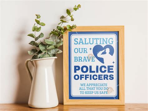 Police Week Sign Printable Bundle National Police Officers Week