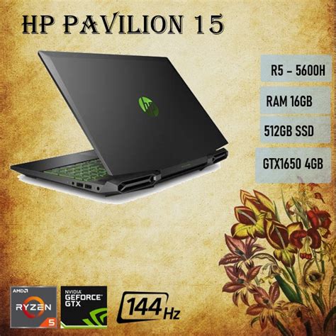 Jual Hp Pavilion Gaming Ec Ax Ryzen H Ram Gb Ssd