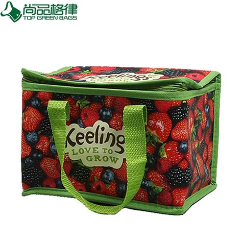 Full Colors Printing Laminated Pp Non Woven Lunch Cooler Bag Tp Cb