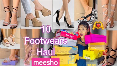 Meesho Footwear Haul Affordable Heels Wedges Zara Dupes Footwear