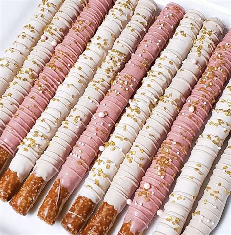 Baby Shower Gender Reveal Graduation Wedding Pretzels Wedding Treats