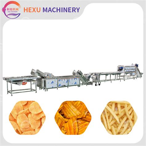 Automatic Potato Chips French Fries Processing Machine Line China