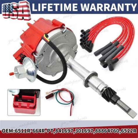 Hei Ignition Distributor Set For Amc Jeep Cj5 Cj7 40l 42l 232 258 6