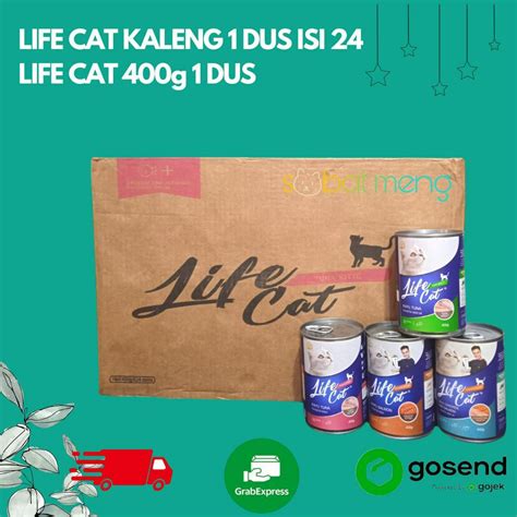 Jual LIFE CAT KALENG 1 DUS ISI 24 LIFE CAT 400g 1 DUS LIFE CAT