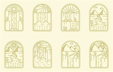 Waterfall Line Art Vector Art, Icons, and Graphics for Free Download