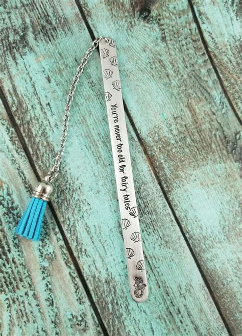 Bookmark Metal Bookmark Hand Stamped Bookmark Custom Etsy Metal