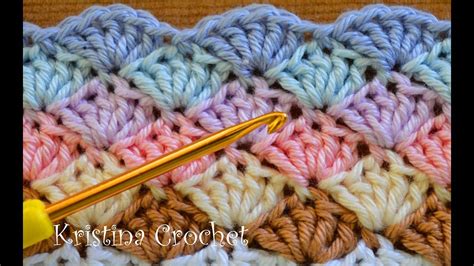 Easy Crochet Shell Stitch Tutorial English YouTube