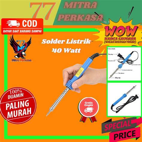 Jual Alat Solder Soldering Alat Patri Listrik W Soldering Iron