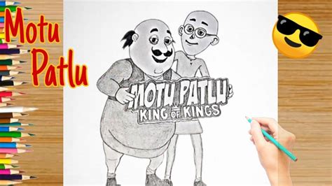 How To Draw Motu From Motu Patlu Drawing Step By Step Tutorial Motu