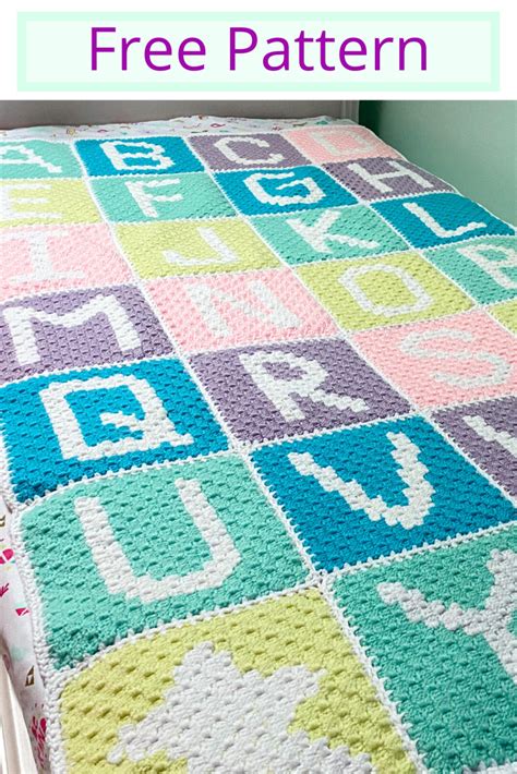 Crochet Letters Pattern Crochet Letters On Blanket Letters Graph