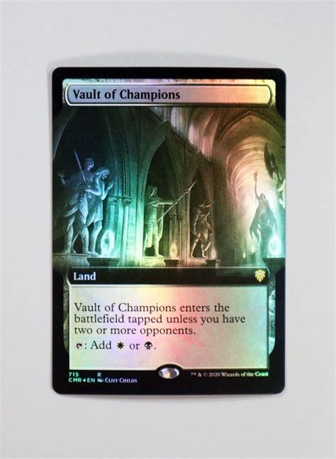 Vault Of Champions Foil From Commander Legends CMR MTG Proxy Magic