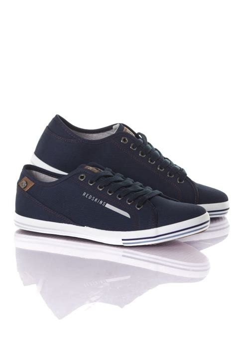 Baskets En Toile Homme Chaussures Redskins VERVIL MARINE Cuir City