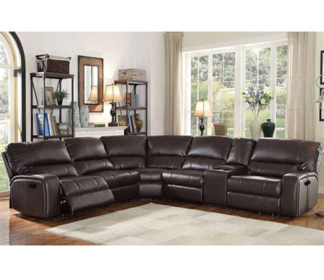 Buy Brazil Leatherette 6 Seater Recliner Sofa Set Brown Online In