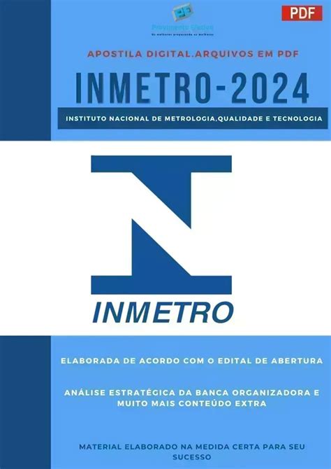 Provimento Efetivo Concursos Apostila INMETRO 2024 Pesquisador